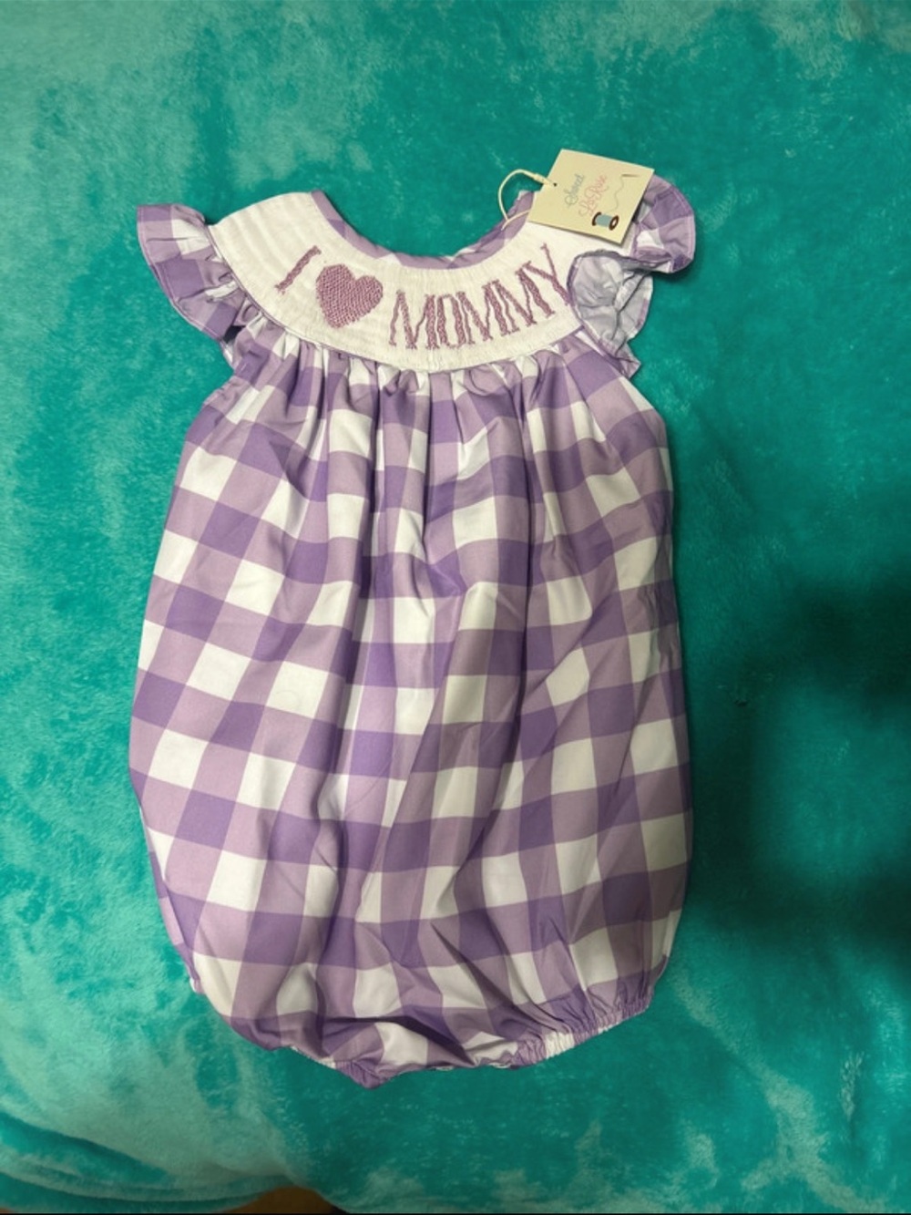 I ♥ Mommy Purple Bubble